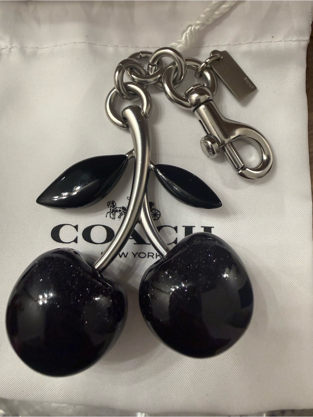 COACH Black Cherry Charm